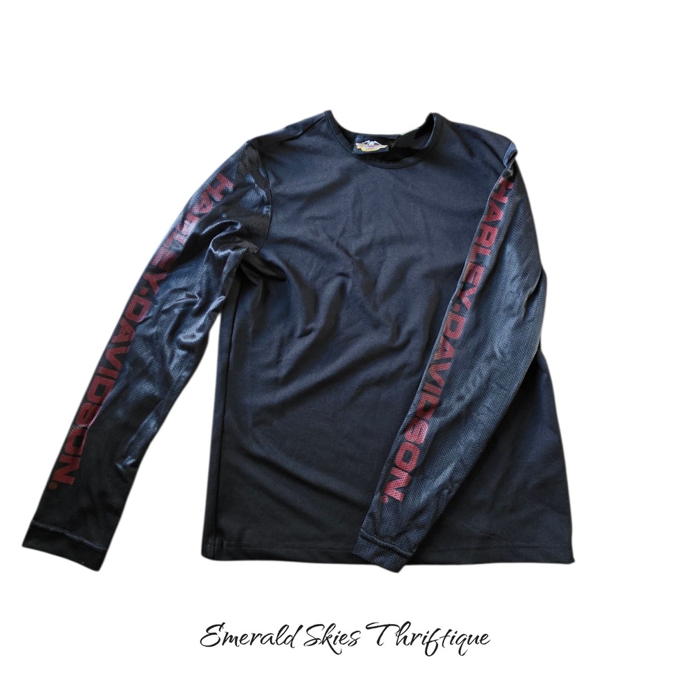 Women's Harley-Davidson black long sleeve shirt size medium free ship